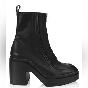 Clergerie Nesha leather platform ankle boots size 8 US / 38.5